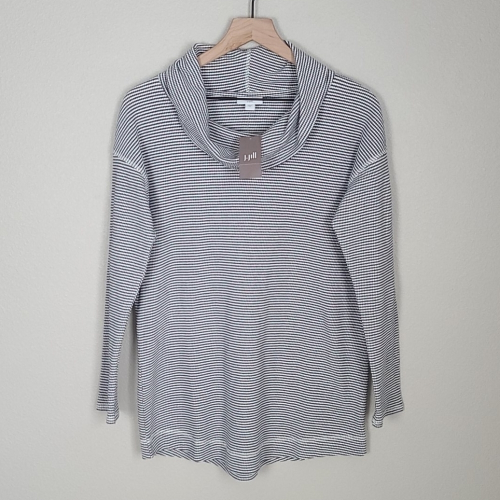 J. Jill Textured Cowl Neck Oversized Top NWT
